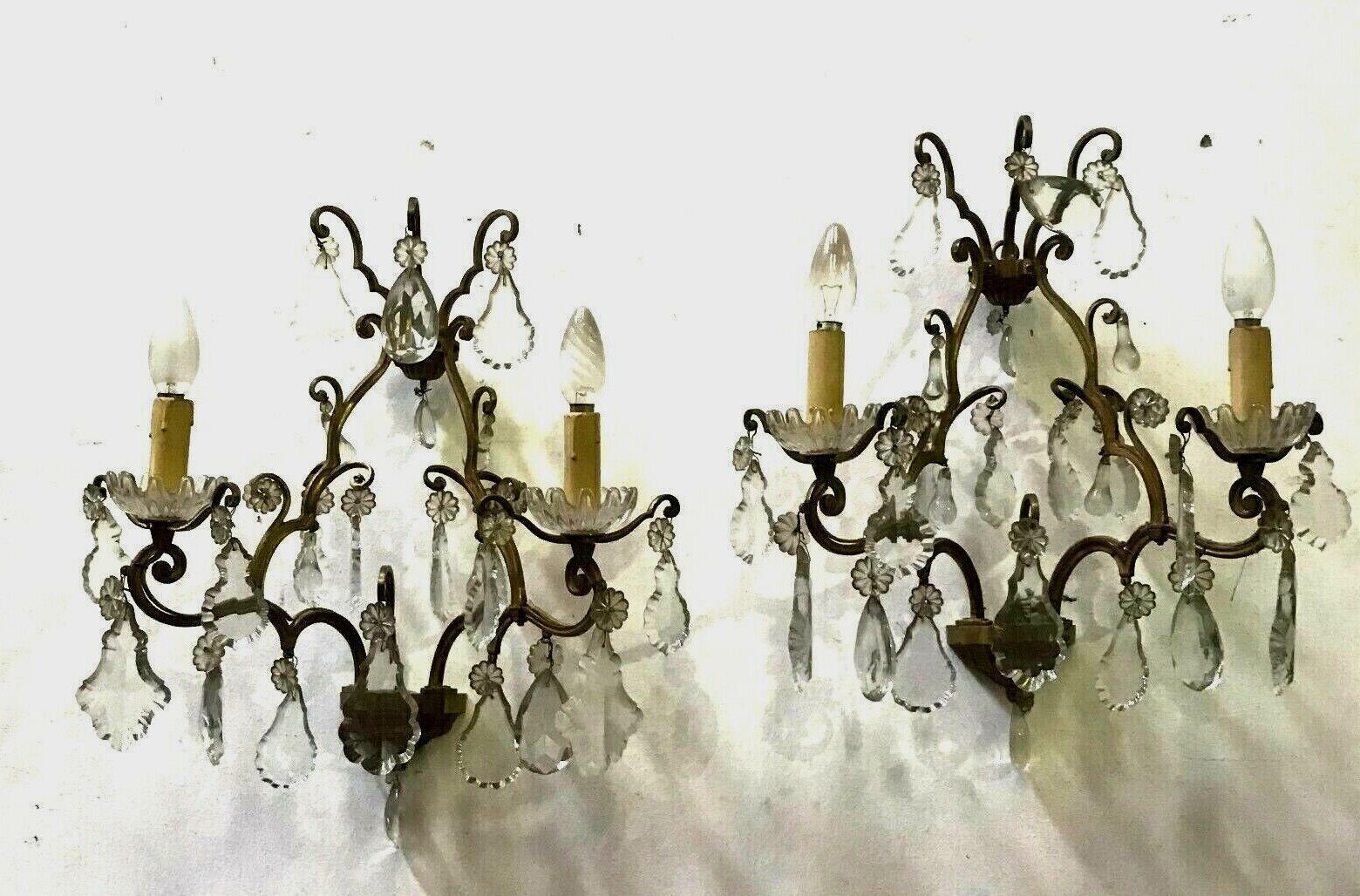 Pair Of Louis XV Style Sconces With Two Arms Of Light 20th Century photo 713.8988797500001
