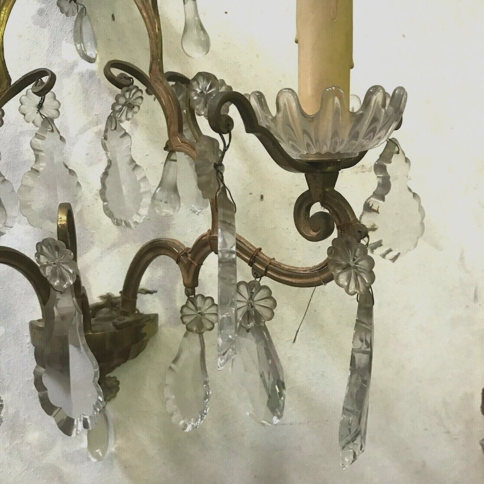 Pair Of Louis XV Style Sconces With Two Arms Of Light 20th Century photo buy