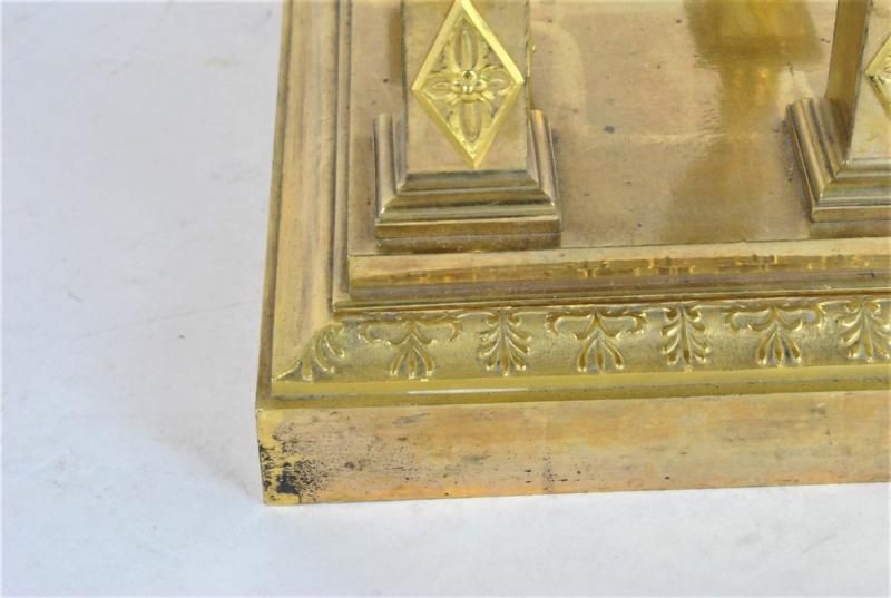 2649.0 Gilt Bronze Portico Clock, Empire Period, Xi Xth Century photo