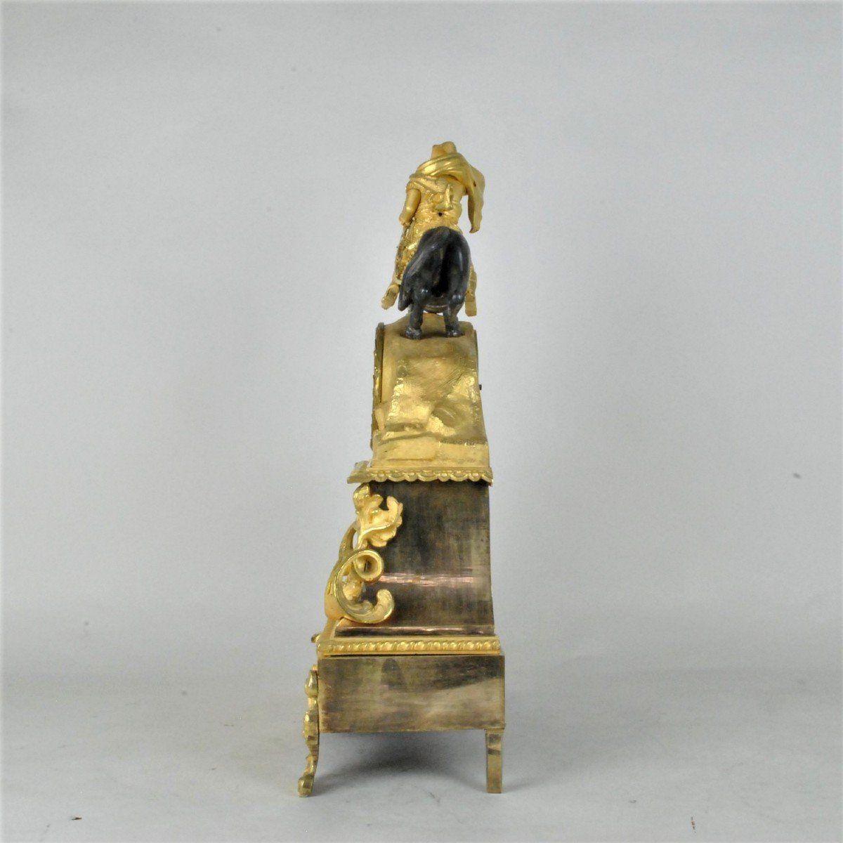 Napoleon Crossing The Alps, Gilt Bronze Pendulum, 19th Century photo furniture