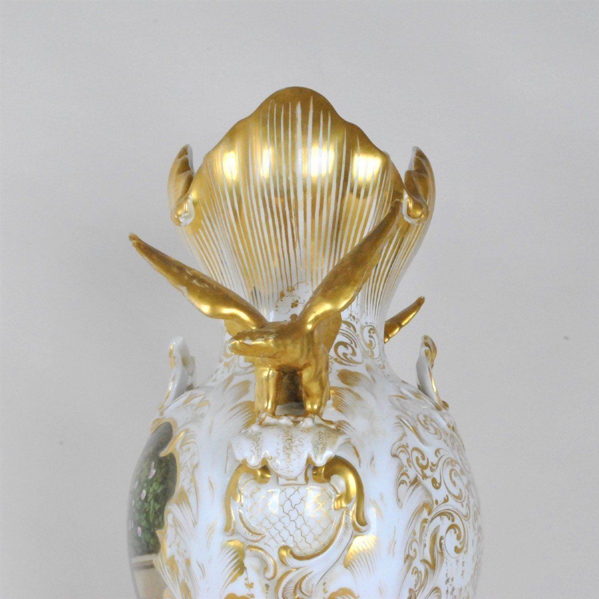 Large Porcelain Bridal Vase, Mid Xixth Century photo vinterior