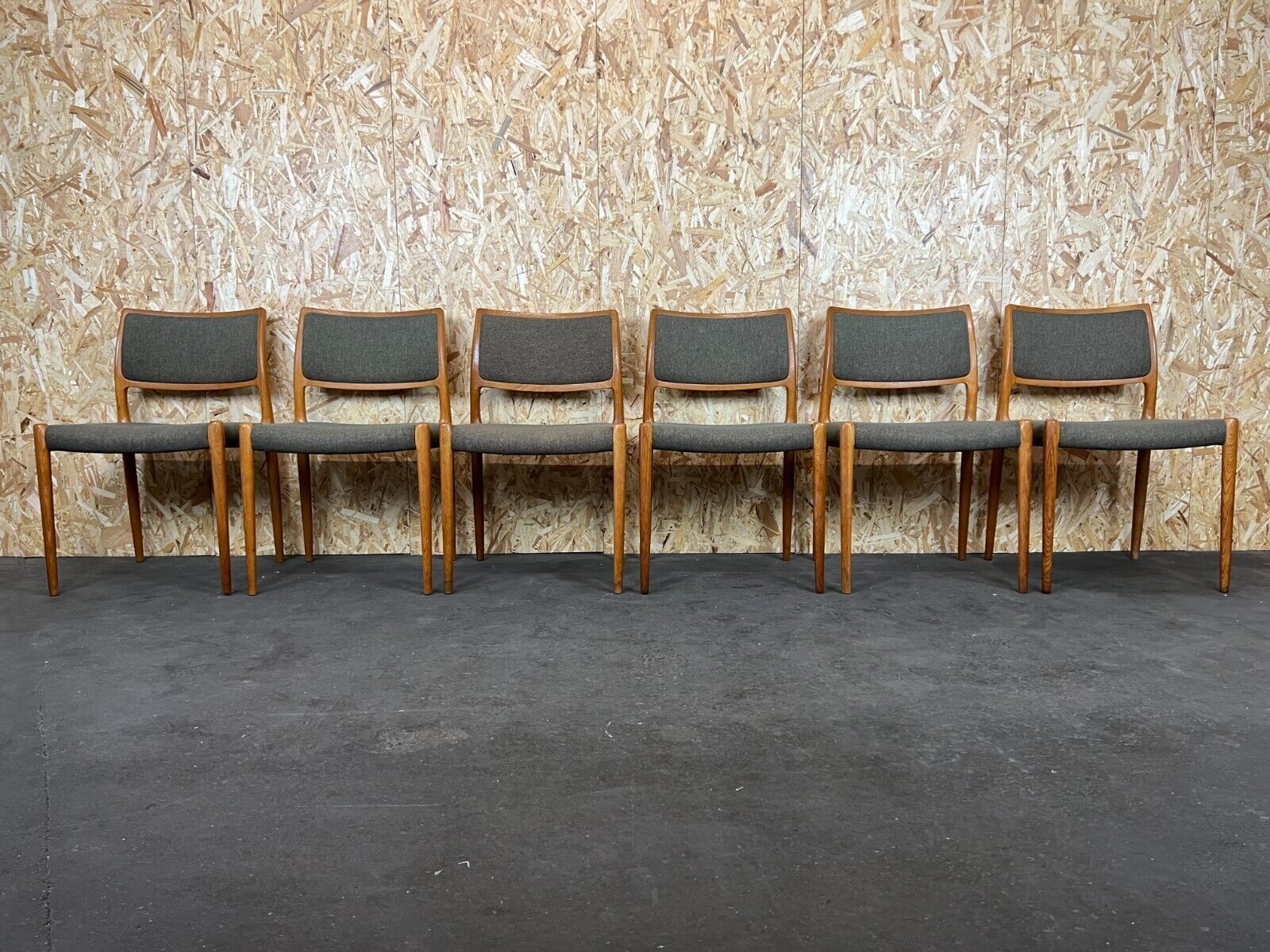 6x 60s 70s Chairs Teak Dining Chair Niels O. Möller For Jl Møllers 60s photo furniture