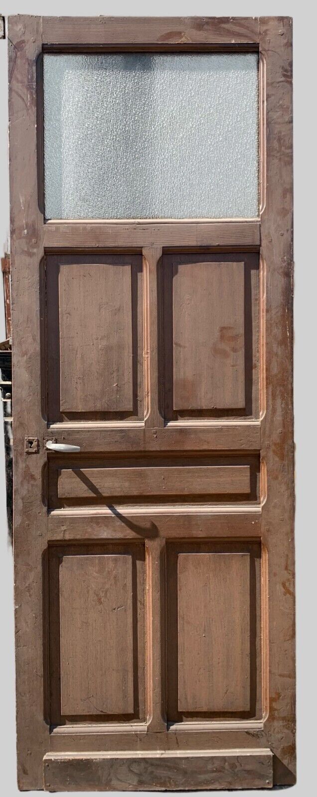 20th Century Patinated Fir Door