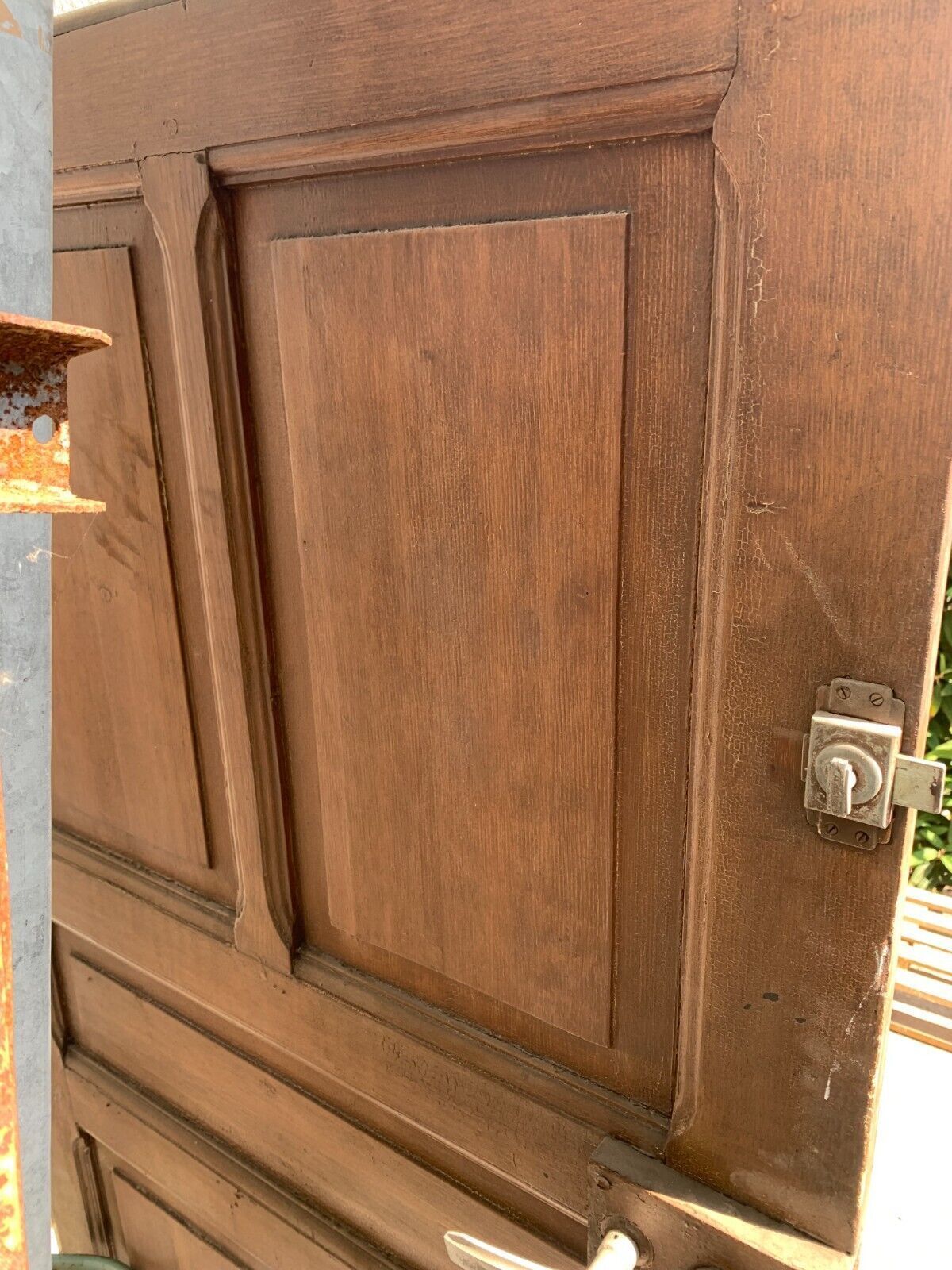 20th Century Patinated Fir Door photo 307.1289105