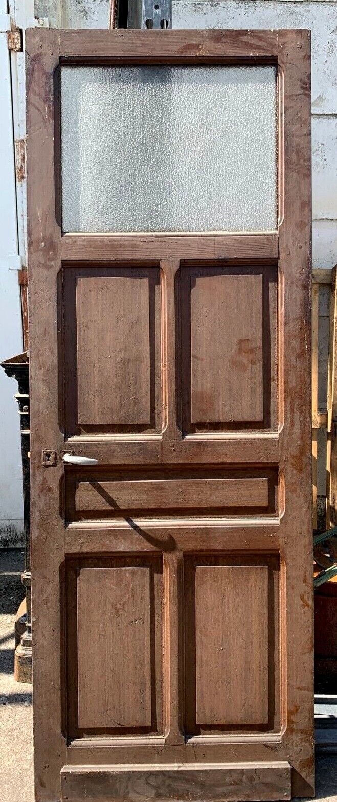 20th Century Patinated Fir Door photo vinterior