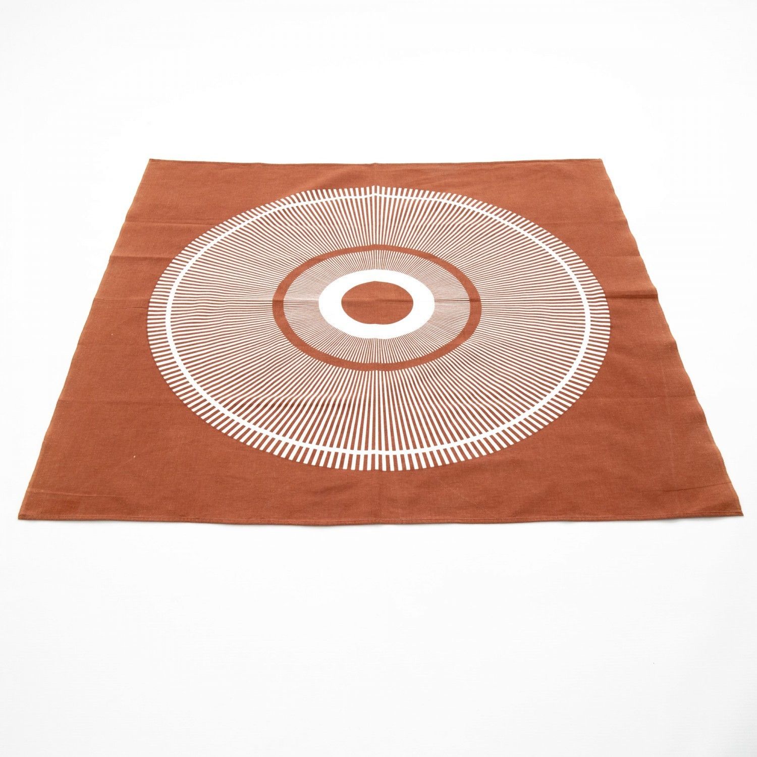 Op Art Target Design Screenprinted Art Textile From Norway, 1970s photo furniture