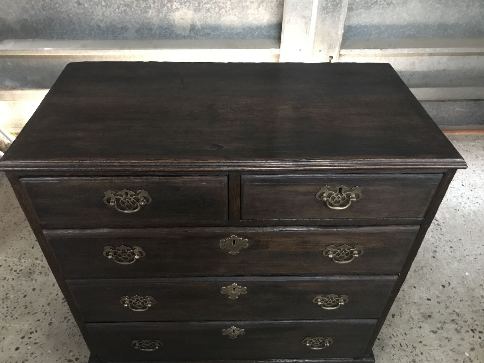 18th Century Oak Chest Of Drawers With Key photo vinterior