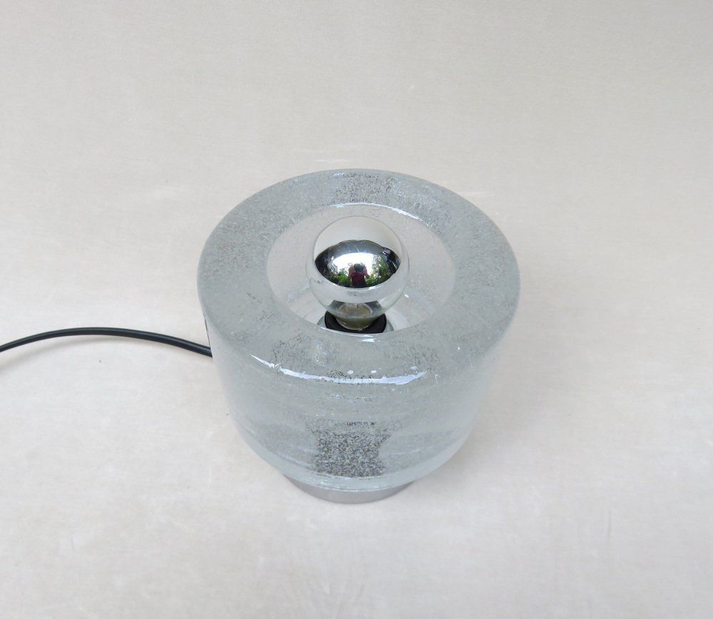 photo furniture Small Space Age Table Lights In Chrome Plating And Bubble Glass From Peill & Putzler, Set Of 2