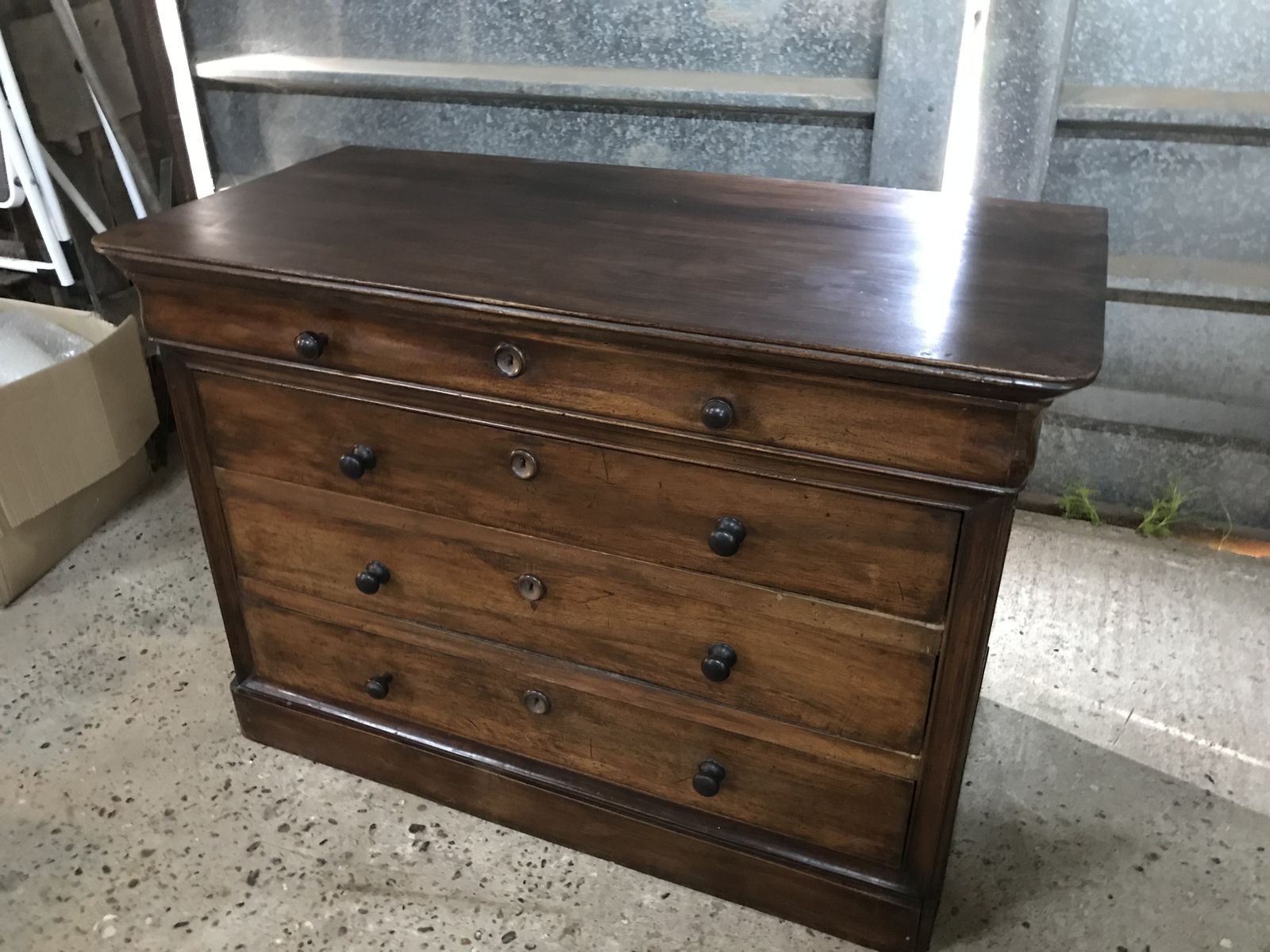 Louis Philippe 19th Century French Chest Of Drawers photo vintage