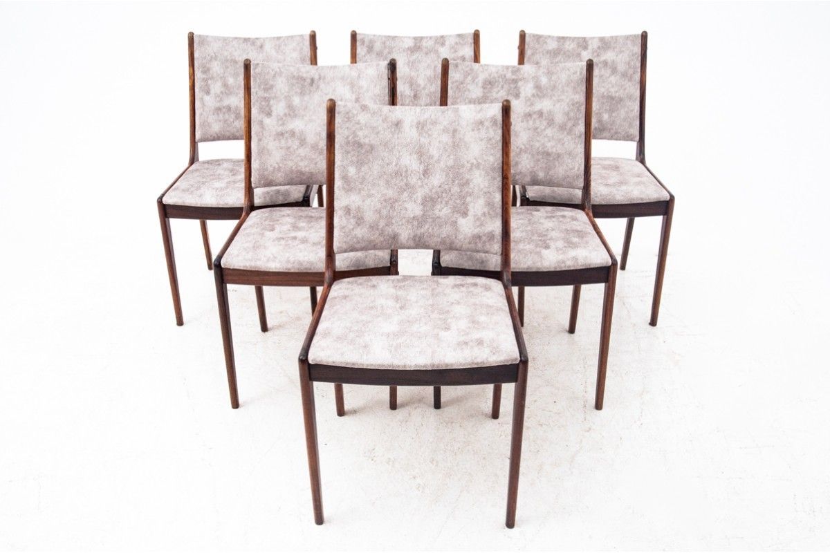 Set Of 6 Teak Chairs, J. Andersen, Uldum Mobelfabrik, Denmark, 1960s
