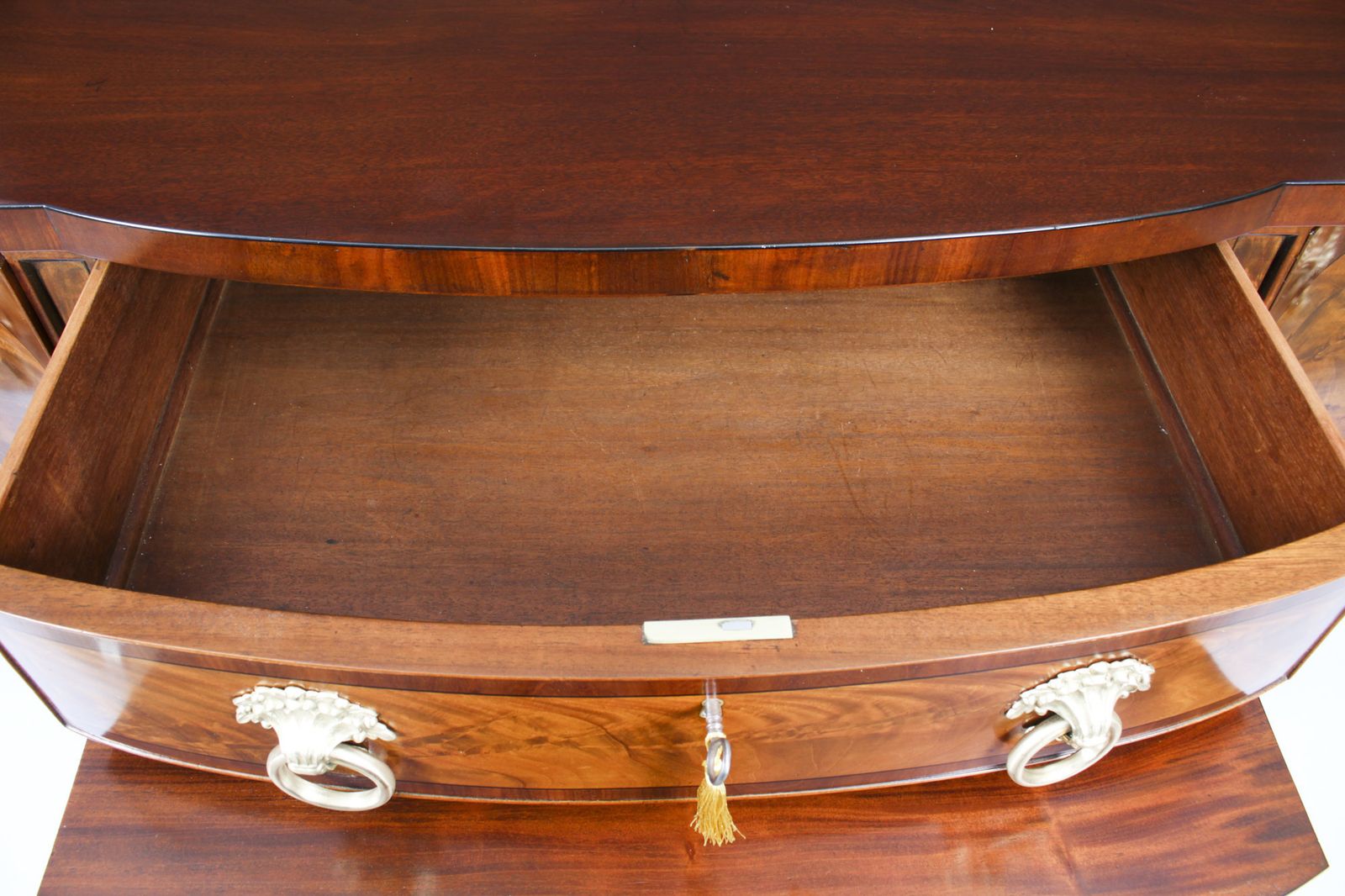 photo for sale Antique English Regency Flame Mahogany Sideboard C1820 19th Century