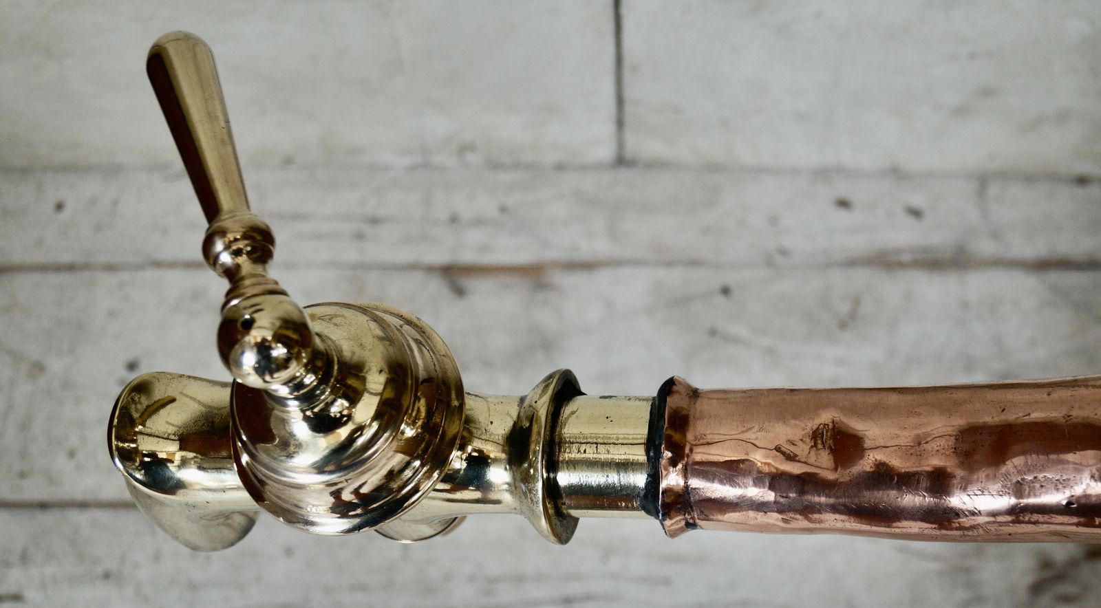 Antique French Brass & Copper Wine Still photo Garden Decor