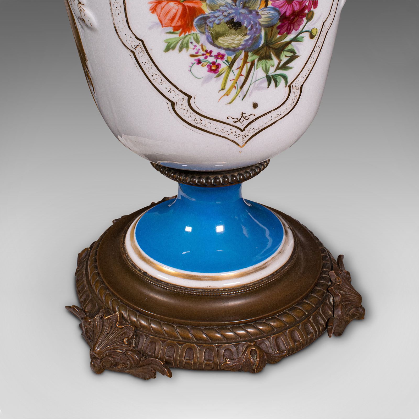 Home Decor Antique Decorative Jardiniere, French, Ceramic, Display Planter, Vase photo