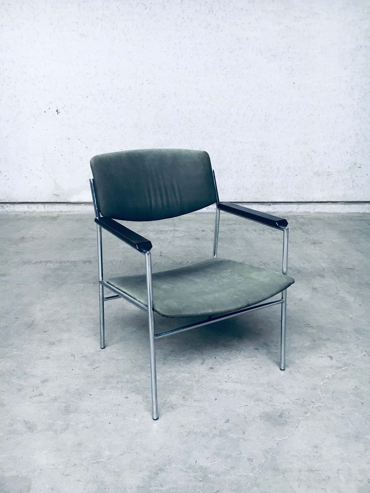 Midcentury Modern Dutch Design Armchair By Gijs Van Der Sluis, Netherlands 1960's photo 465.0
