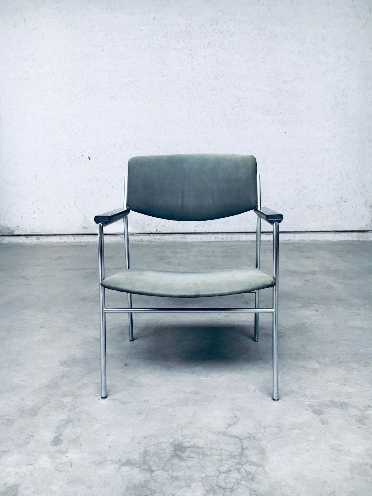 465.0 Midcentury Modern Dutch Design Armchair By Gijs Van Der Sluis, Netherlands 1960's photo