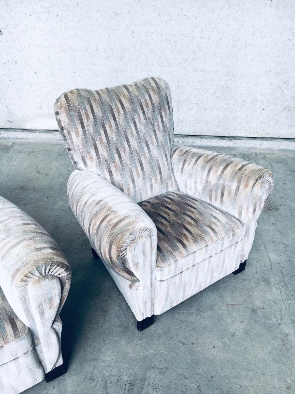 1736.0 Art Deco Design Lounge Arm Chair Set, Belgium 1940's. photo