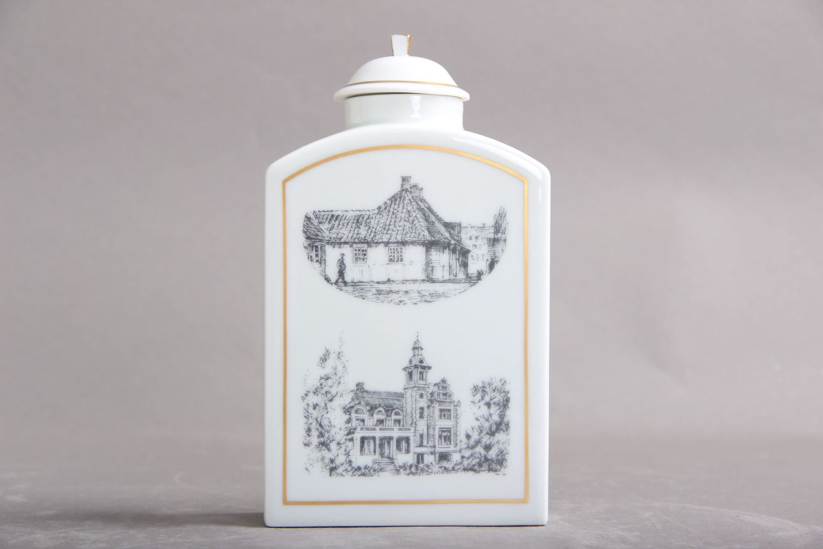Teabox Bg, Hc Andreasen, Bing & Grøndahl Denmark, Porcelain 1975