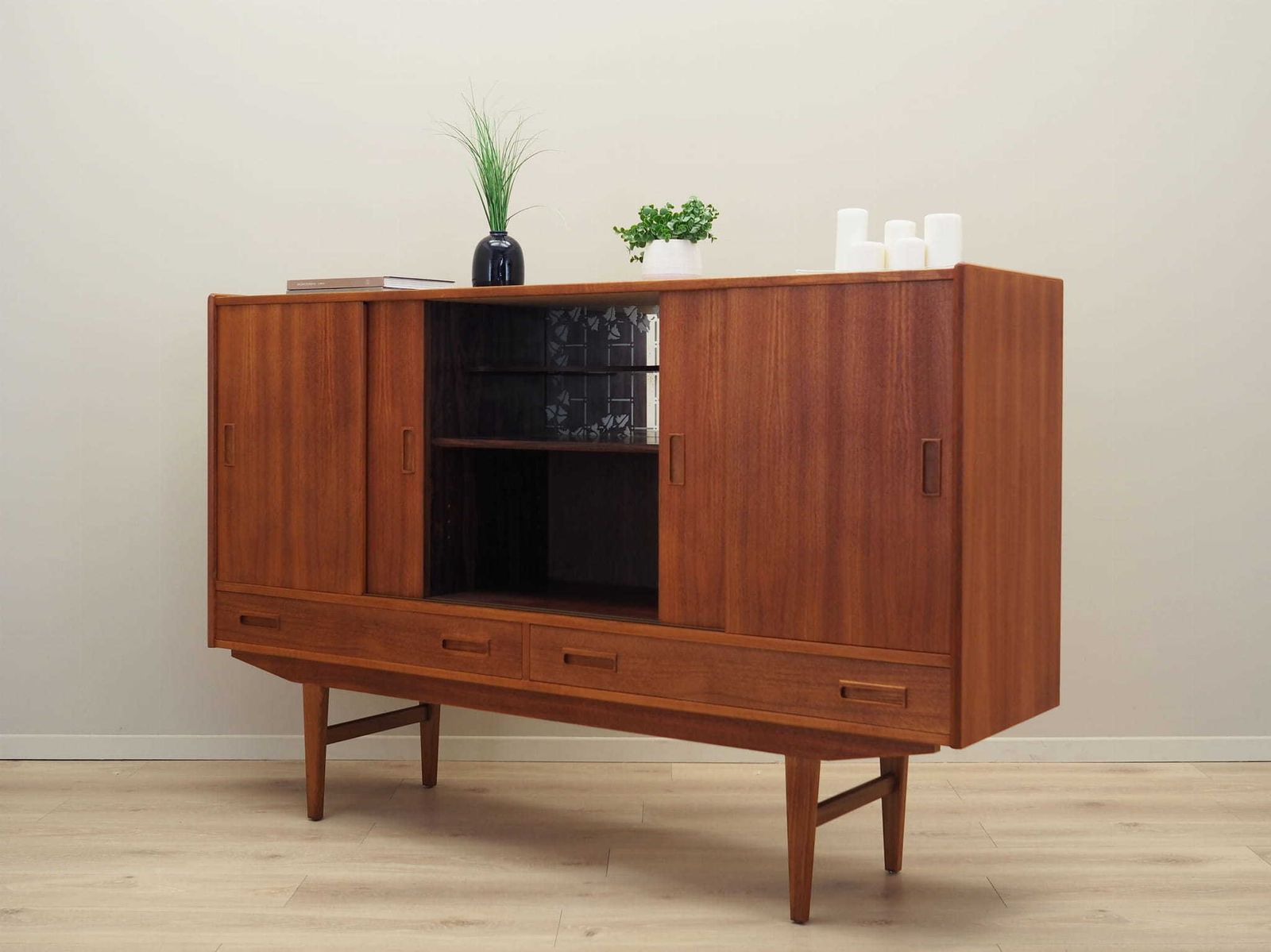 Teak Highboard, Danish Design, 1970s, Manufactured By Børge Dam photo 1969.0