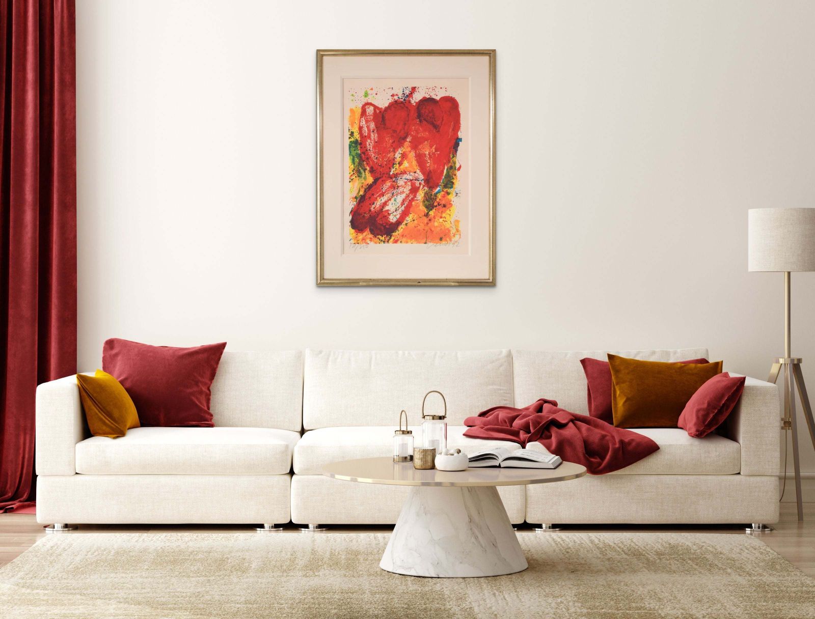 Jan Cremer – Three Tulips, Jaren 1990 photo Kunst