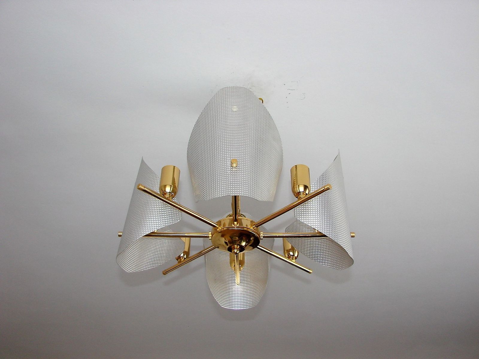 Kroonluchter, Jaren 1970, Aluminium photo Verlichting