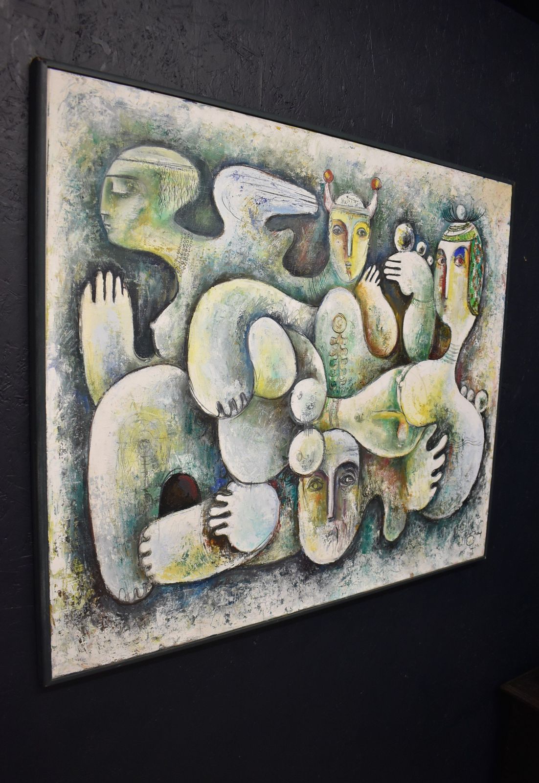 Large Abstract Surrealist Painting   Dream'   Oil On Canvas   Gor Avetisyan