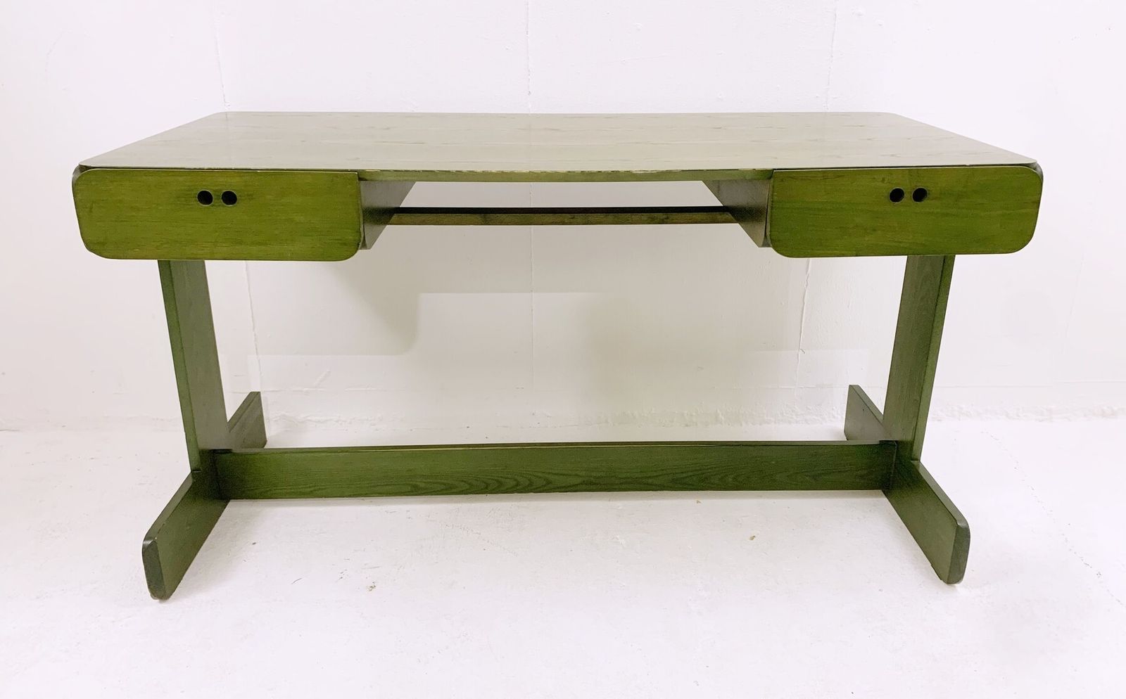 photo furniture Mid Century Modern Green Wooden Desk & Chair By Derk Jan De Vries