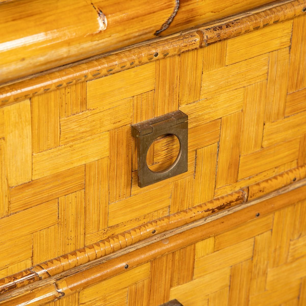 photo for sale 20th Century French Chest Of Drawers In Bamboo, C.1970