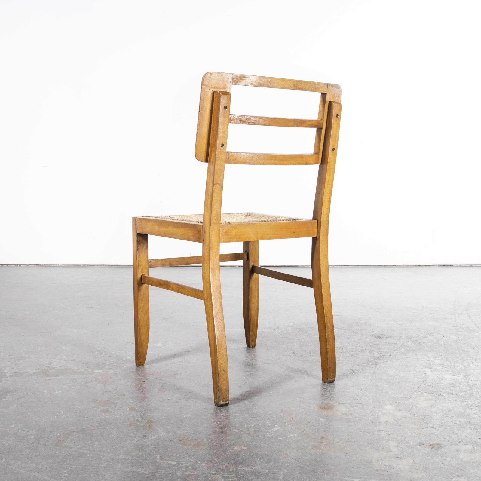 photo furniture 1950’s French Rush Seated Dining Chairs Pierre Crueges – Set Of Four
