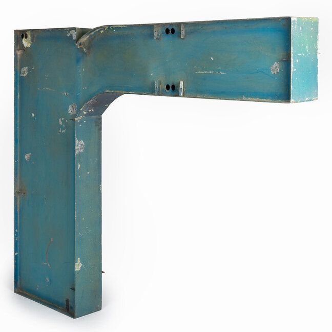 Metal Letter R, 1970s, Vintage photo Home Decor