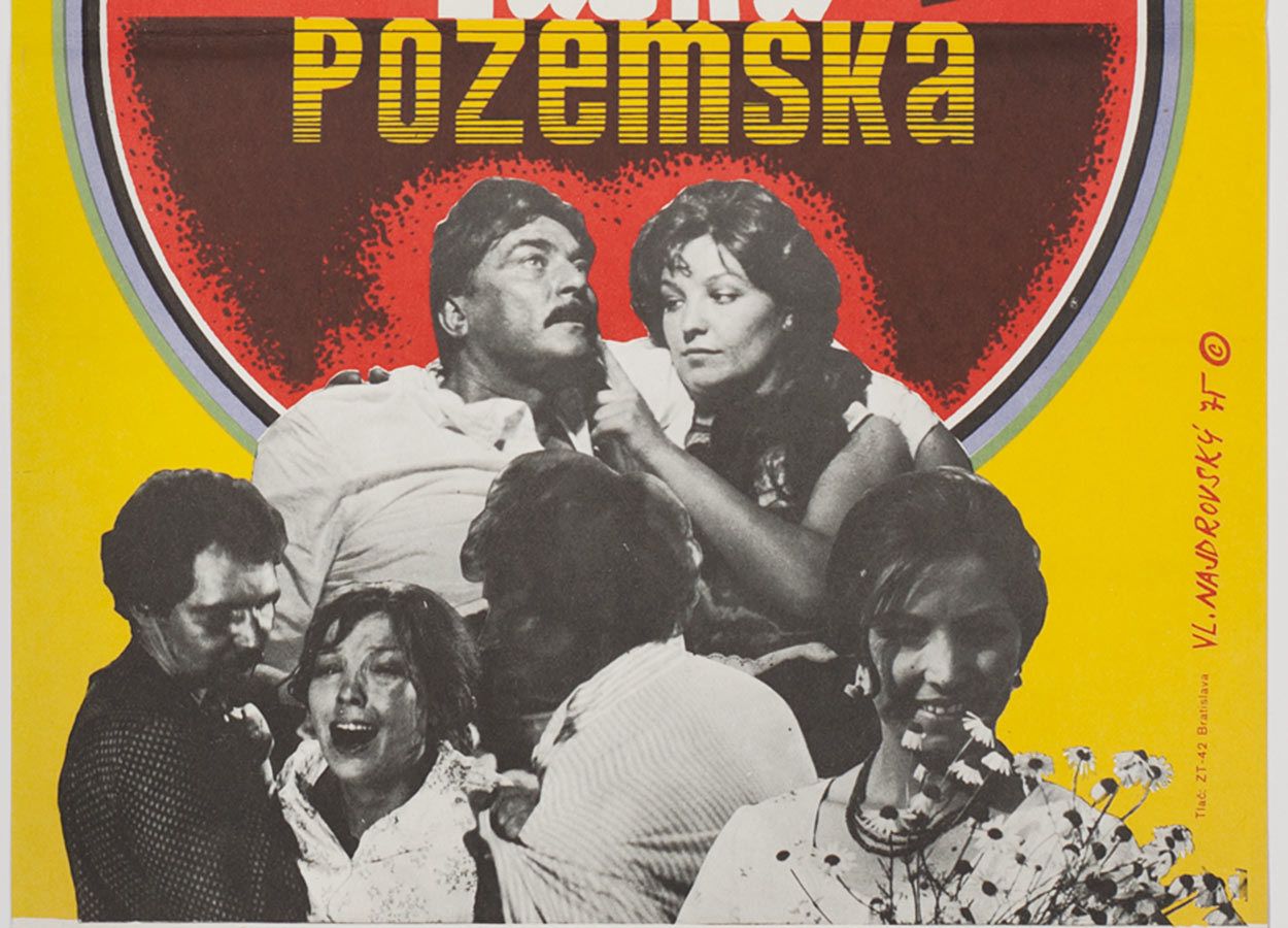 Movie Poster, Earthly Love, Vladimír Najdrovský, 1975 photo for sale