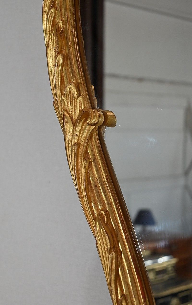 Home Decor Important Mirror In Golden Wood, Louis XV Style, Mid 20th Century photo