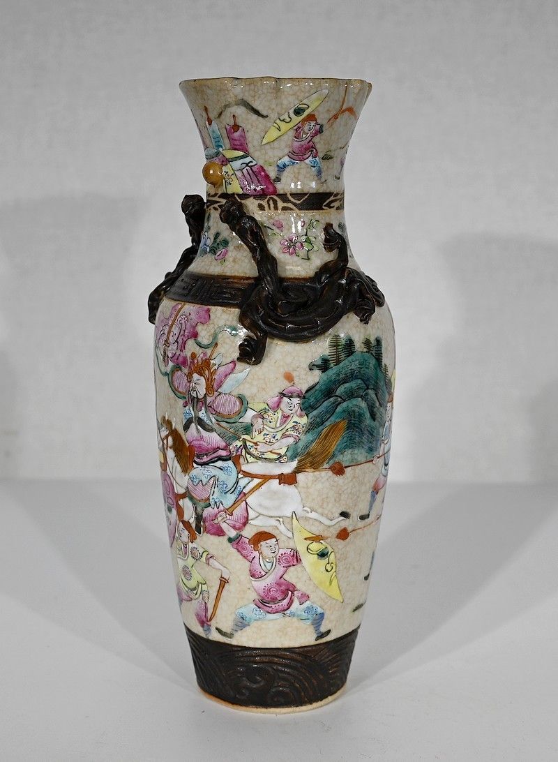 Nanjing Porcelain Vase, China, Late 19th Century photo for sale