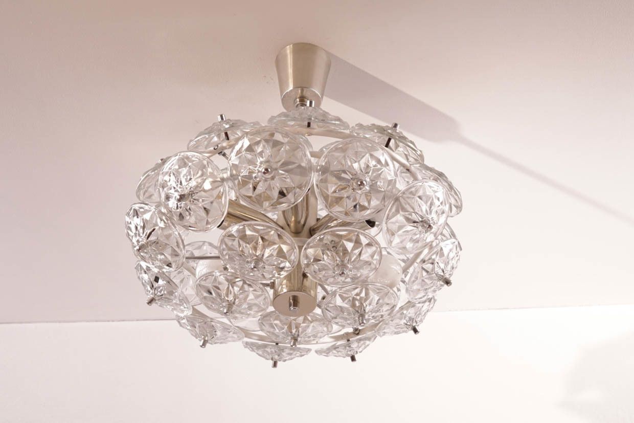 German Dandelion Sputnik Chandelier photo for sale
