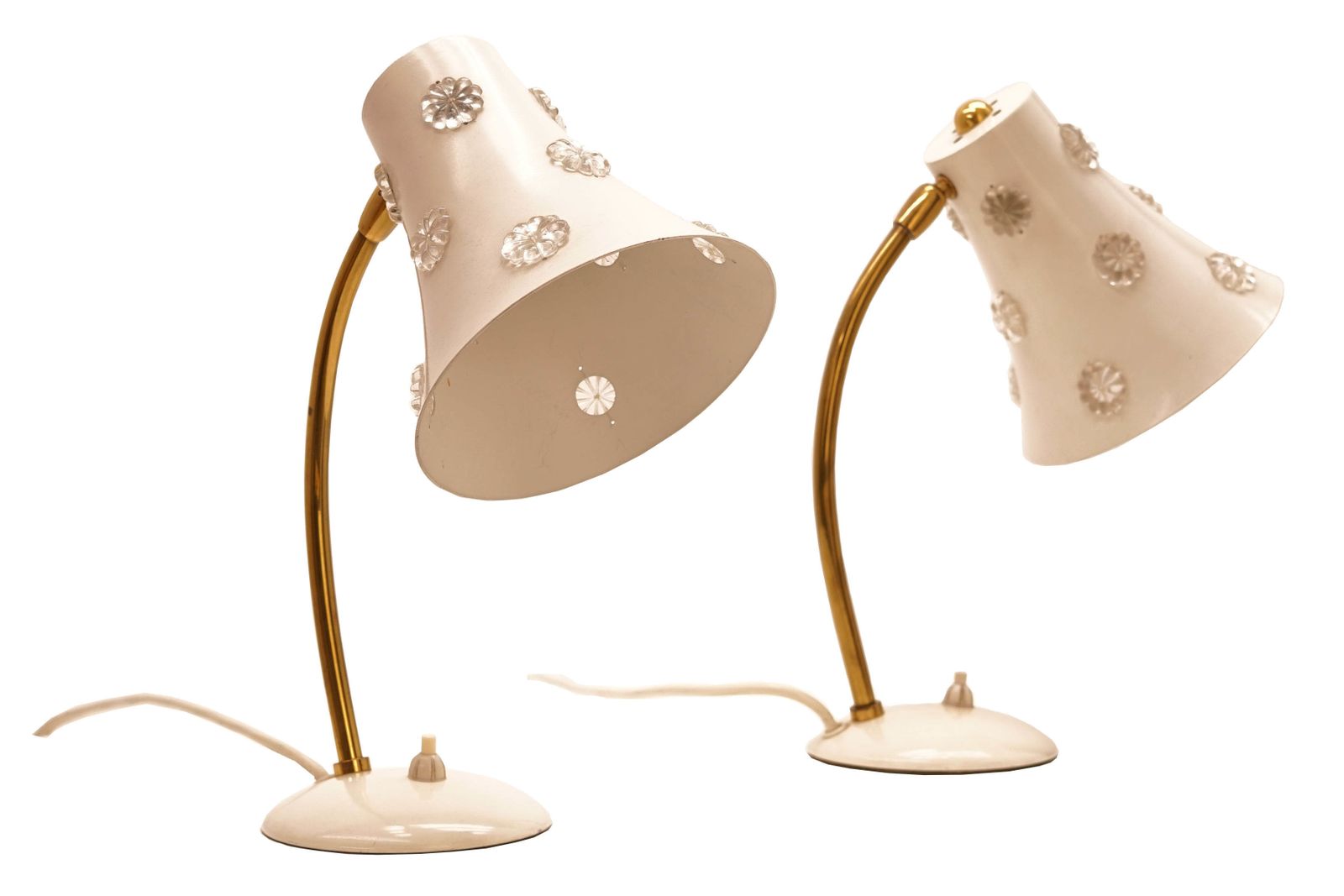 Pair Of Emil Stejnar Table Lamps With White Shades