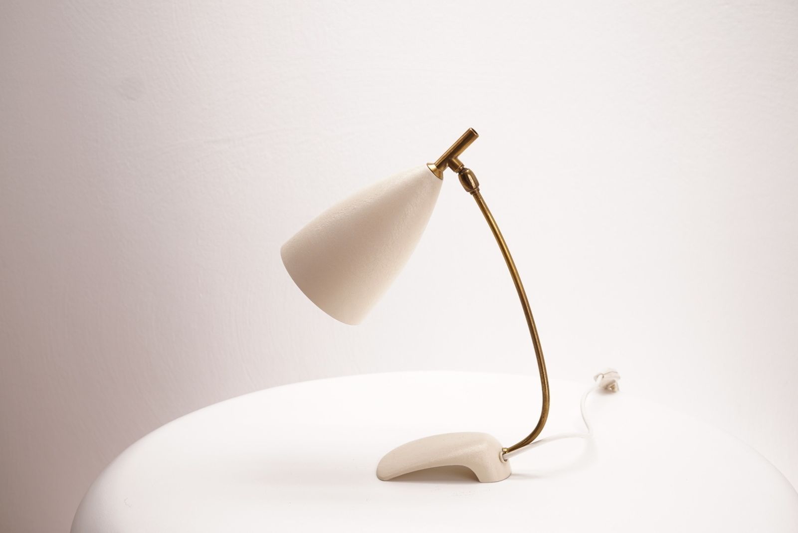 White Table Lamp In The Style Of Stilnovo