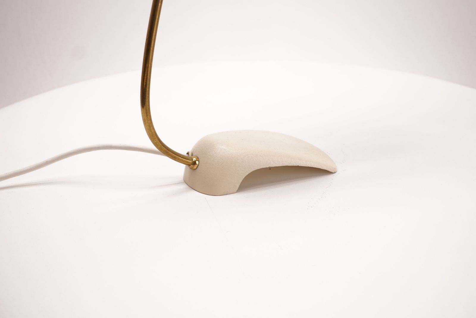 White Table Lamp In The Style Of Stilnovo photo vinterior