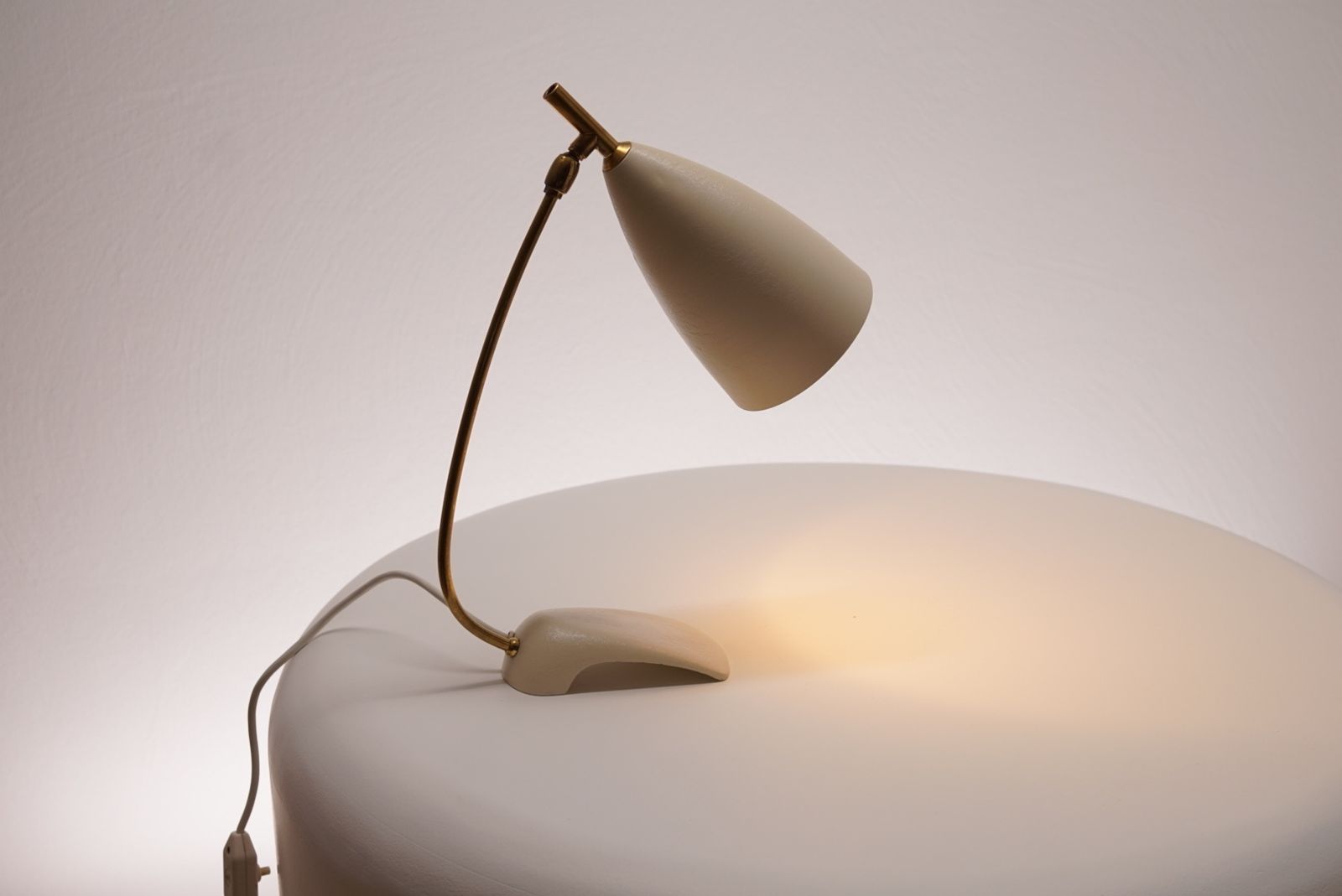 White Table Lamp In The Style Of Stilnovo photo buy