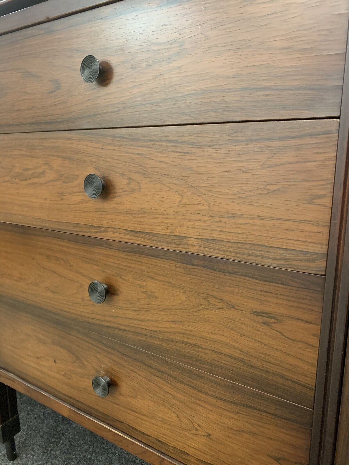 Mid Century Modern Sideboard With Black Mirrored Top By Carlo Di Carli For Luigi Sormani photo vintage