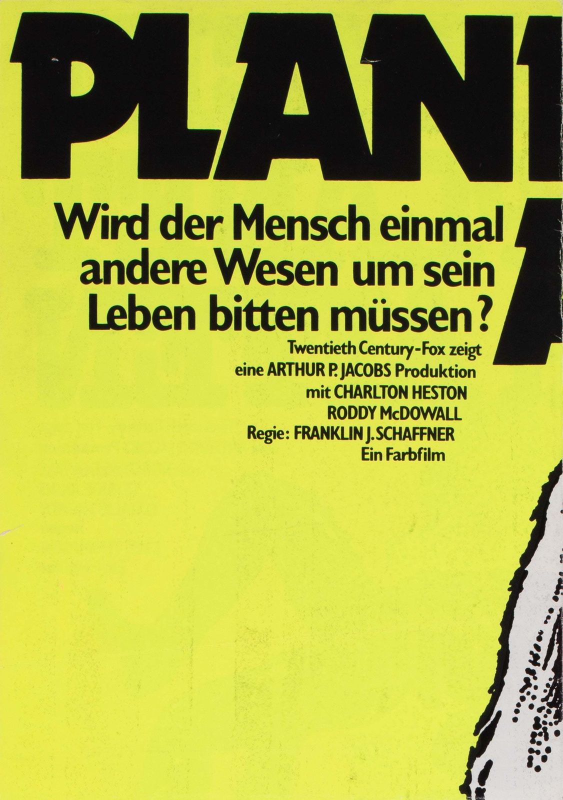 Planet Of The Apes R1975 German Blacklight A2 Film Poster photo Art