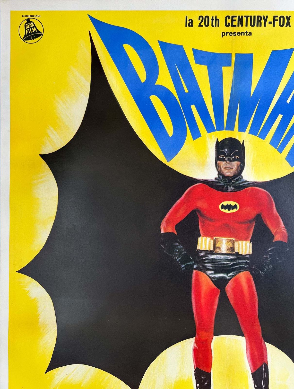 Batman 1966 Italian 2 Sheet Film Poster photo for sale