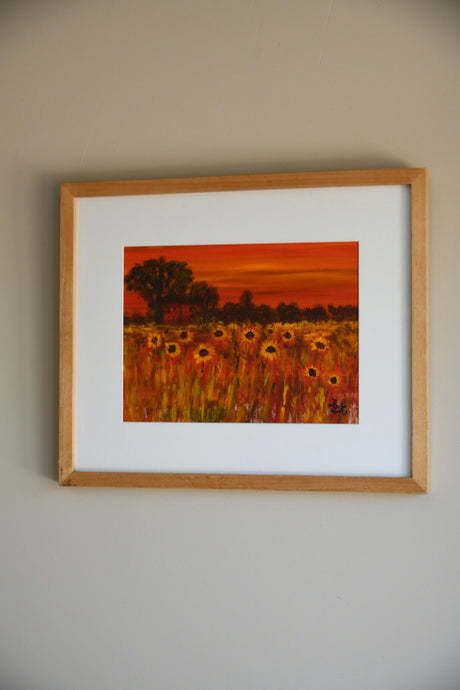 Field Of Sunflowers, Late 20th Century photo Art