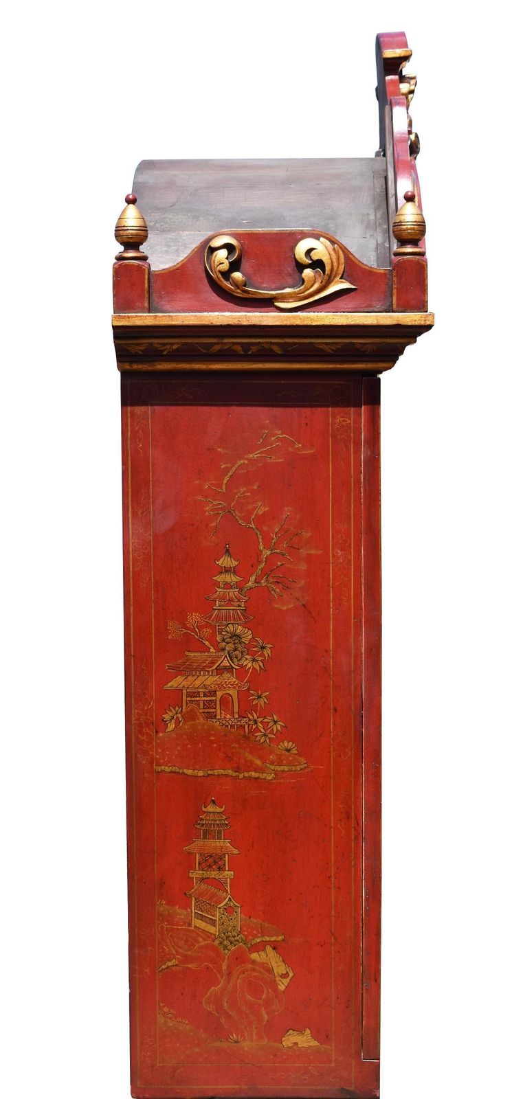 18th Century Lacquer And Gilt Chinoiserie Bureau Bookcase photo vinterior