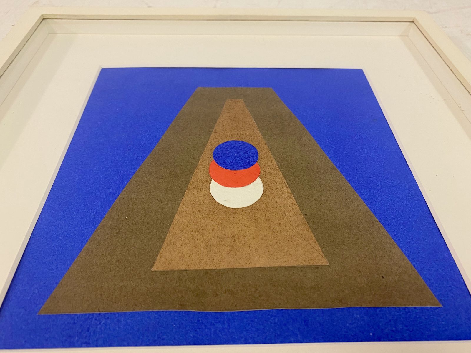 'Pyramide Im Blau' Collage And Gouache By Italo Valenti photo furniture