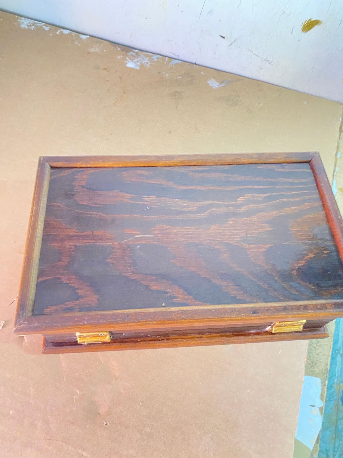 photo furniture Cigar Humidor, Ebony Macassar Cigar Box, France 1960, Brown Color