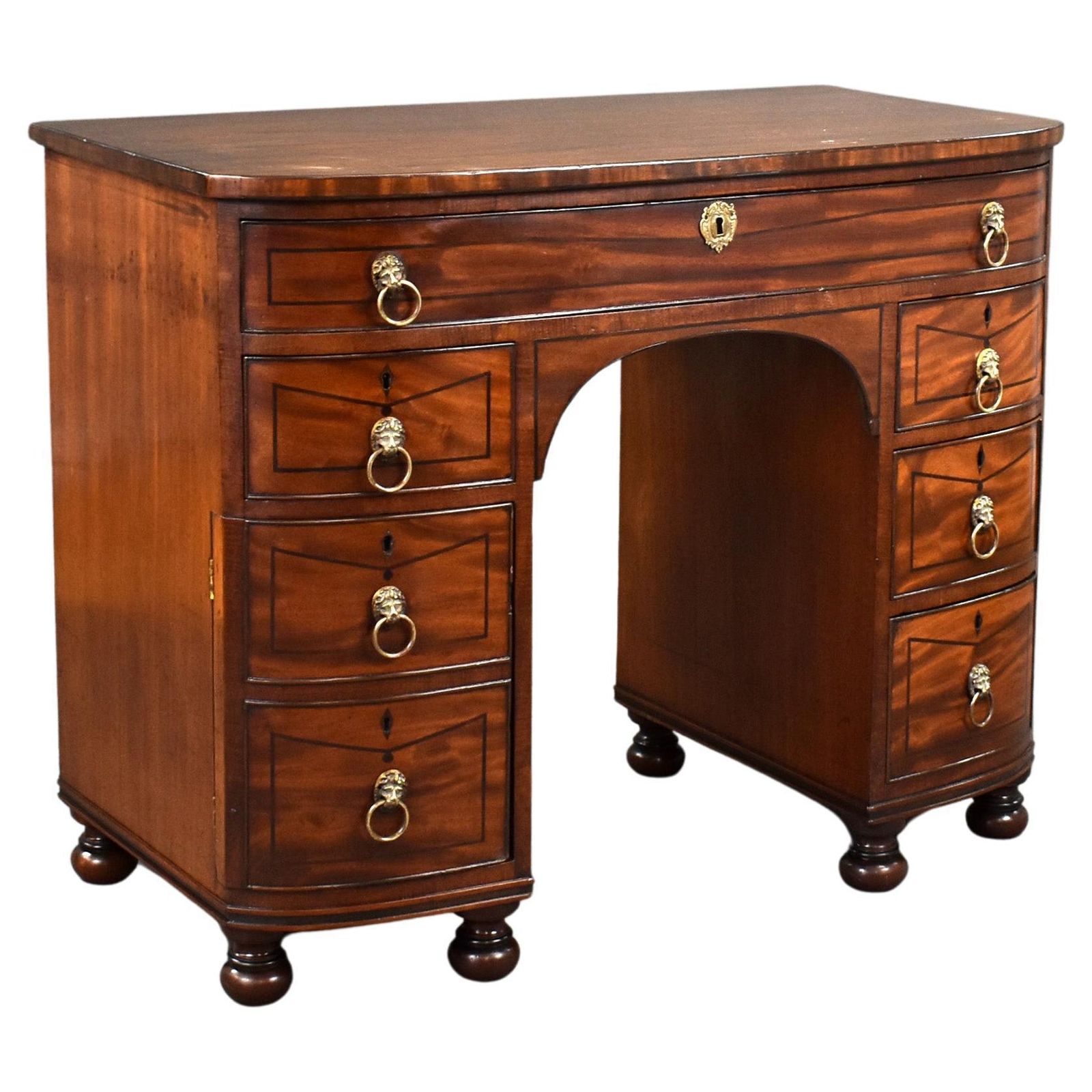 19th Century English Regency Period Mahogany Gentleman's Dressing Chest
