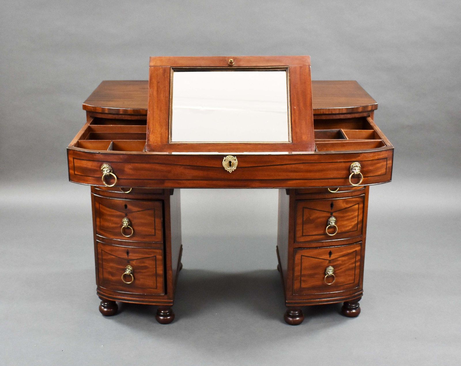 photo for sale 19th Century English Regency Period Mahogany Gentleman's Dressing Chest