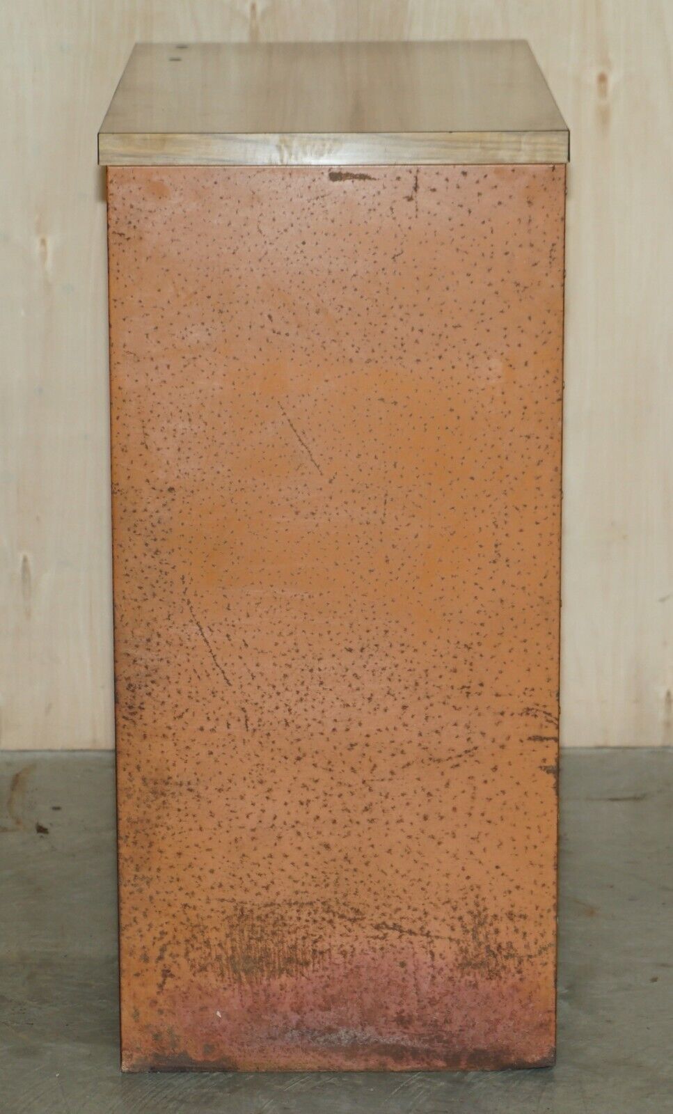 photo for sale Antique Industrial Metal Workers Chest Of Drawers For Screws Nuts And Bolts