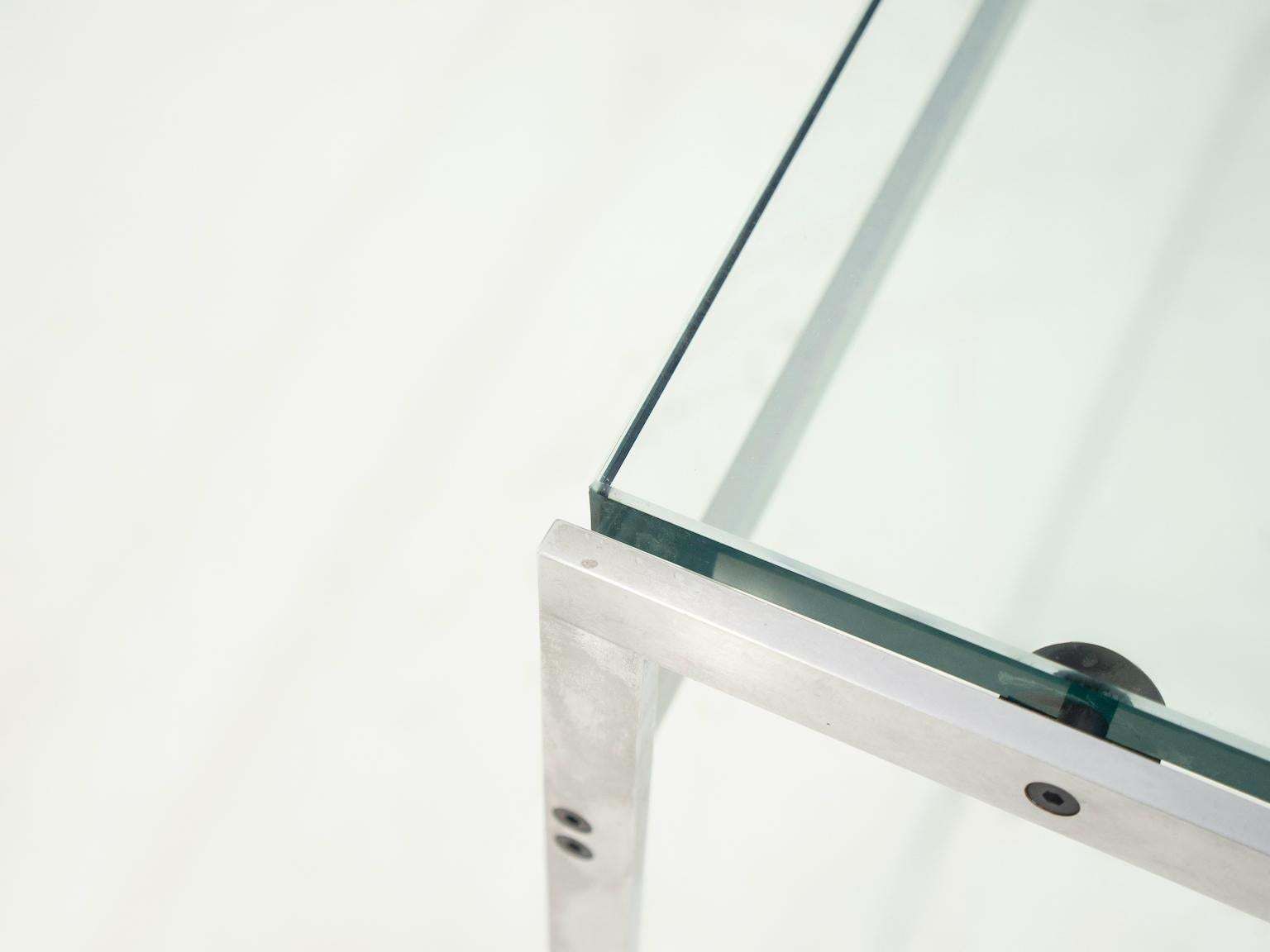 Coffee Table Of Steel And Glass By Preben Fabricius And Jørgen Kastholm photo buy