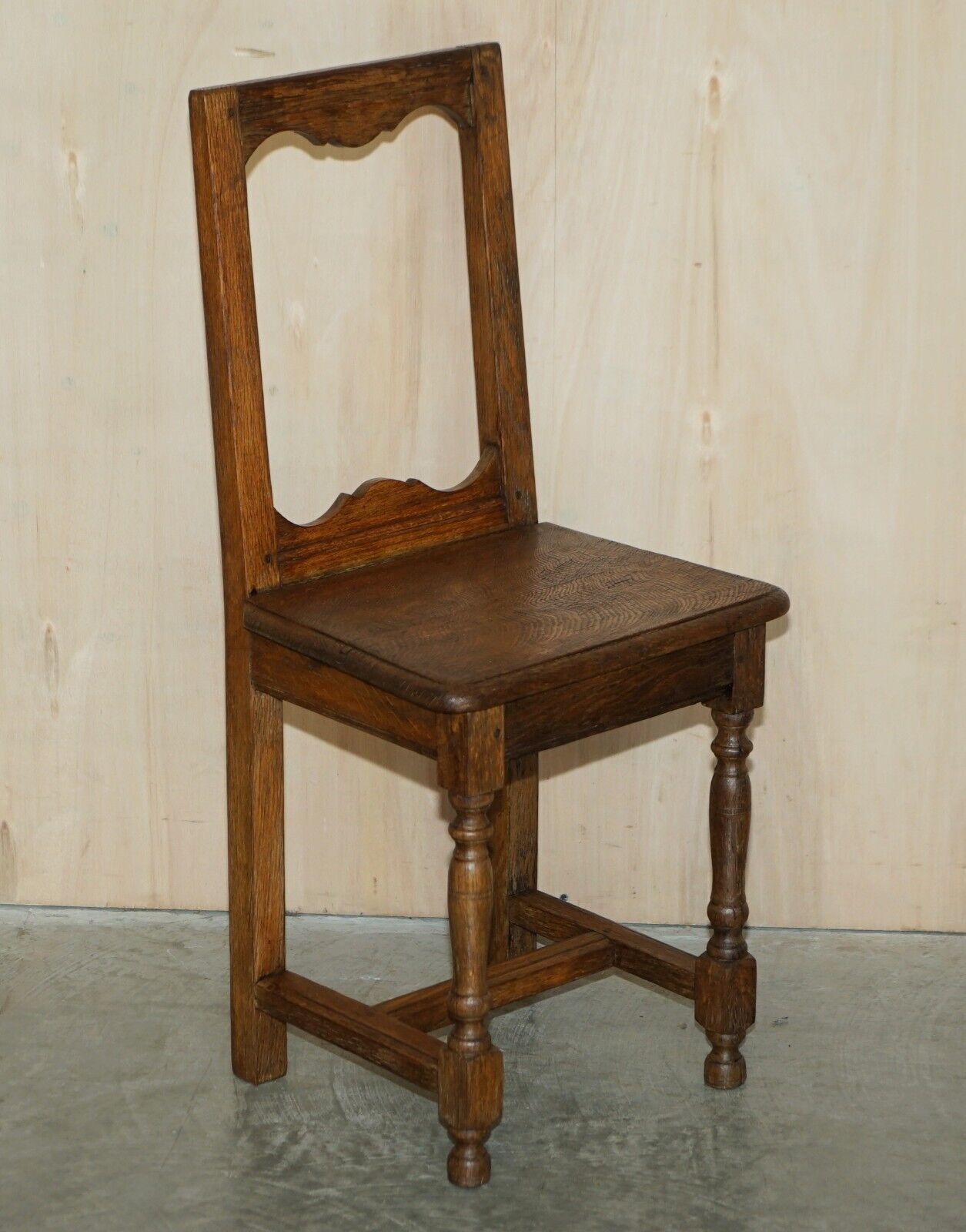 Suite Of Six Antique Victorian English Oak Chapel Dining Chairs Stunning Timber photo furniture