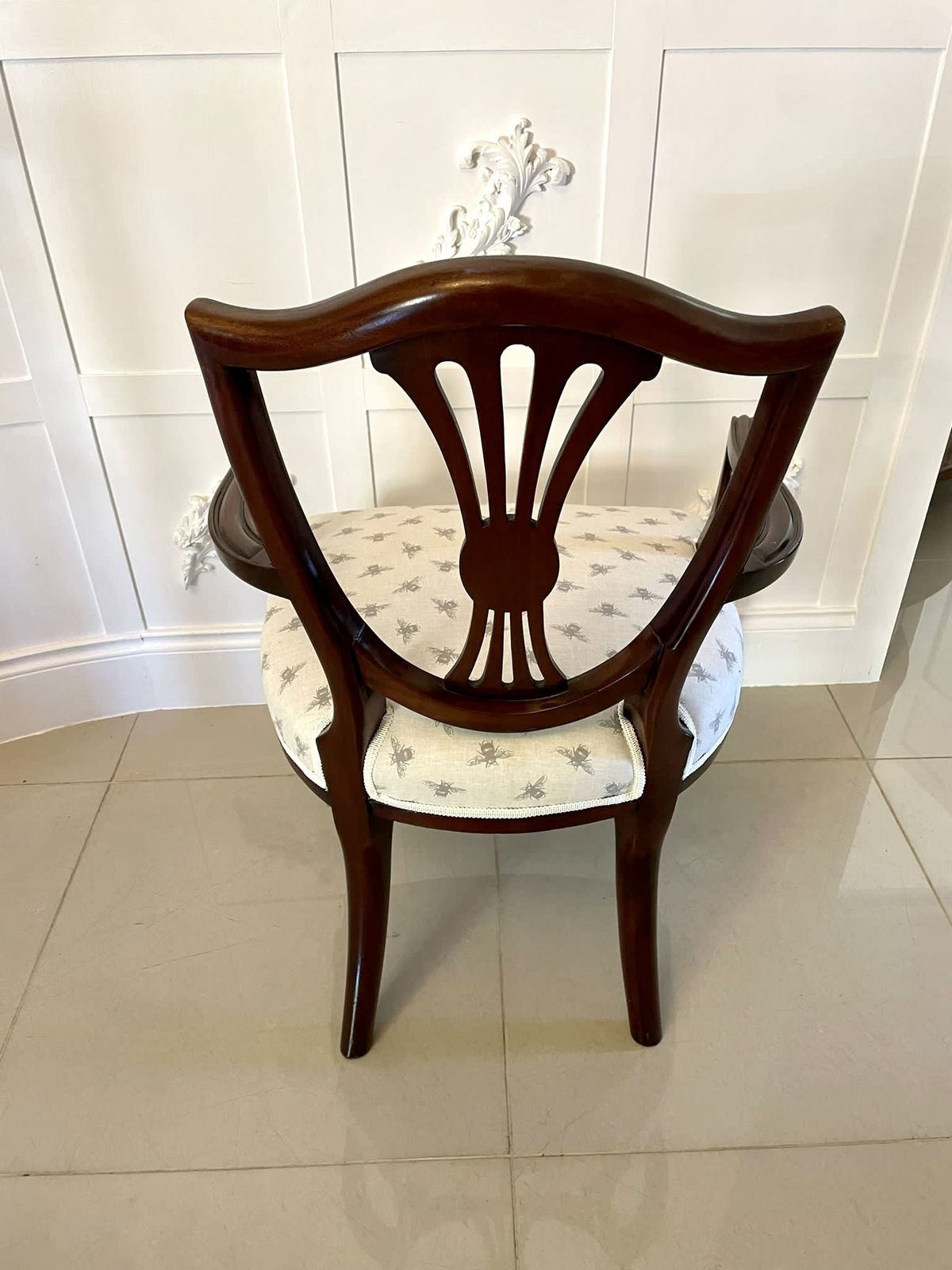 Antique Hepplewhite Style Mahogany Armchair photo Furniture
